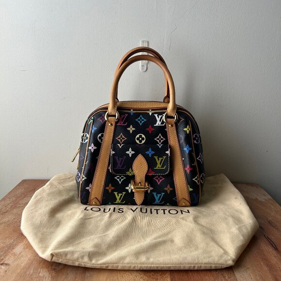 Louis Vuitton Multicolor Monogram Vintage Priscilla Black - Picture 1 of 14
